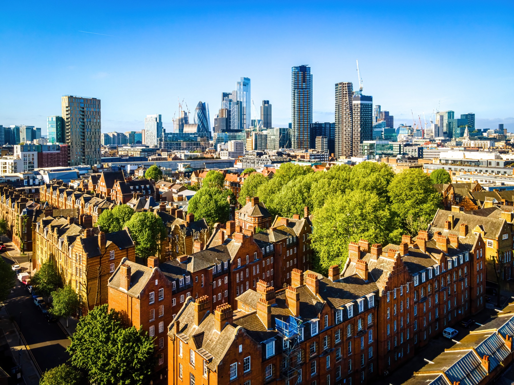 Urban buildings in Hoxton, London